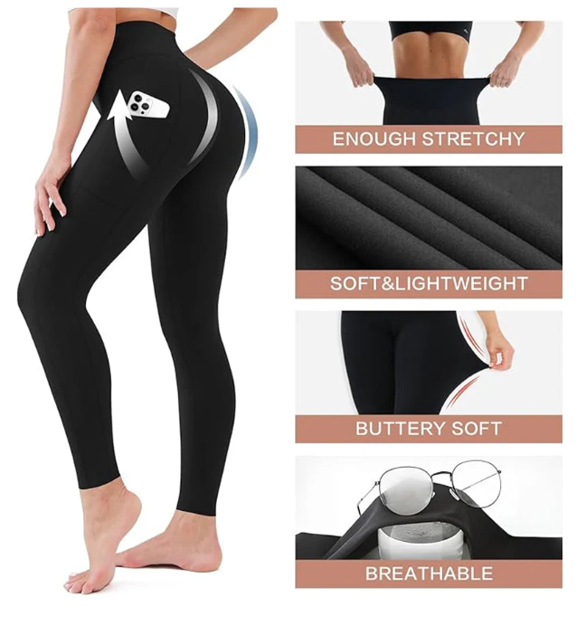 Women's High Waisted Tummy Control Training Leggings